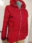 ДАМСКО  ЧЕРВЕНО  ШУШЛЯКОВО ЯКЕ с КАЧУЛКА - размер S, снимка 2