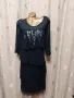 2XL Черна рокля на волани , снимка 3