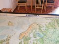 Стара учебна карта на Европа полезни изкопаеми , снимка 9