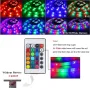 С дистанционно RGB LED цветна лента 5 метра за коледна украса ленти стая, снимка 5