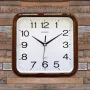 Елегантен квадратен винтидж часовник за стена / 28 см x 29 см;, снимка 2