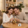 Нов 3D дървен пъзел виолончело музикална кутия с цветя Направи си сам модел, снимка 7
