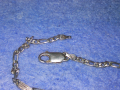 ПРЕКРАСНА ИТАЛИАНСКА СРЕБЪРНА ГРИВНА СРЕБРО 925 ITALY с БЯЛА ПОЗЛАТА 43202, снимка 13