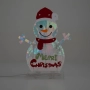 LED светещ снежен човек Merry Christmas, снимка 3