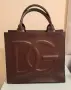 Дамска чанта в цвят бордо от еко кожа D&G, снимка 5