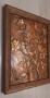 пано медно рамка дървена за ценители 35см 28см , снимка 6