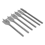 Свредла за дърво плоски10-12-16-18-20-25мм,6бр.шестостенна опашка-7040557, снимка 1