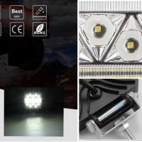 Халоген с алуминиев корпус -LED- 102W 52 мм .квадрат (1бр.) -250982, снимка 2 - Аксесоари и консумативи - 30708595