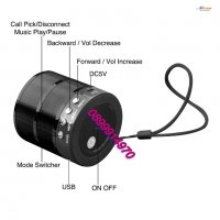 Безжична Bluetooth тонколона с FM радио, USB,micro SD, снимка 6 - Тонколони - 38226340