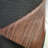 Изкуствена кожа за тапицерия кафява ратанова плетка, снимка 2 - Платове и дамаски - 42610465