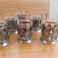 руски стакани подстакани  мнц, снимка 9 - Антикварни и старинни предмети - 31175519