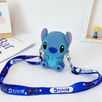 Мека малка силиконова чанта Лило и Стич Lilo and Stitch, снимка 2 - Детски портмонета - 44340033