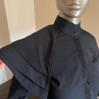Стилна елегантна черна риза ! , снимка 2 - Ризи - 42402172