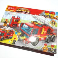 Детски конструктор "Fire rescue"/"Пожарникари", тип лего. 275 части. 