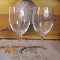 Френски кристални чаши за вино, снимка 1 - Чаши - 44685565