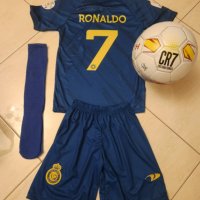 Ал насър CR7 Ronaldo Екип + Топка + Чорапи + Шапка Кори Ал насър 2023г Ново , снимка 2 - Футбол - 39895207