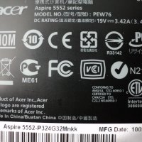 Acer Aspire – 5552, снимка 5 - Части за лаптопи - 29704552