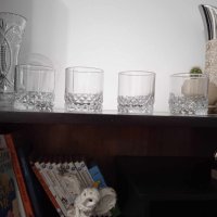 Нови стъклени чаши за уиски - 5 броя, снимка 4 - Чаши - 42026138