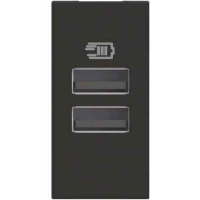 Продавам Розетка 2x USB тип А+А 15W/3A 5V 1M Classia Черен /блистер/ bticino Classia, снимка 1 - Други - 44558586