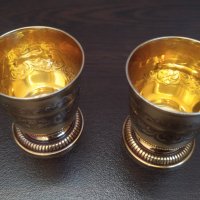 Чашки MINERVA 0,950  24к Злато LOUGUER-LAPAR PARIS 1878г, снимка 11 - Антикварни и старинни предмети - 44415657