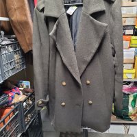H& M масленозелено  дамско палто- XXL, снимка 1 - Палта, манта - 42403408