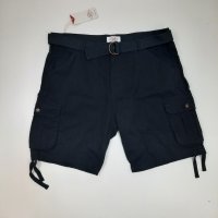 Lee Cooper - Мъжки къси панталони Belted Cargo, размери - M, L и XXL . , снимка 4 - Къси панталони - 37495612