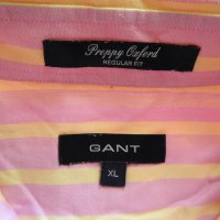 GANT Мъжка риза с дълъг ръкав (XL) раирана розова, снимка 8 - Ризи - 34063265