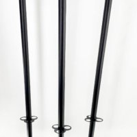 Поставка за дрехи от черна стоманена тръба с държач за чадър, снимка 2 - Закачалки - 44273890