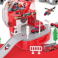 Пожарникарски комплект играчка / Включва: 72 части, снимка 3 - Конструктори - 42649784