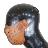 №4322 Мото маска от естествена кожа ръчна изработка, снимка 3 - Аксесоари и консумативи - 42262336