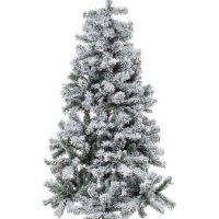 Коледна елха с побелели клонки ,75х140 см, 144 клонки, снимка 1 - Коледни подаръци - 38501603