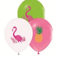 Фламинго ананас Обикновен надуваем латекс латексов балон парти хелий или газ, снимка 1 - Други - 37969837