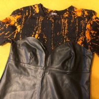 Zara Дамска кожена рокля, снимка 3 - Рокли - 33713358