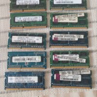 2gb DDR3 10 броя по 5лв за лаптоп, снимка 1 - RAM памет - 42891464