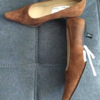 Италиански обувки от еко велур , снимка 11 - Дамски елегантни обувки - 29917235