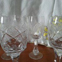 Кристални чаши за вино , снимка 3 - Антикварни и старинни предмети - 42136712