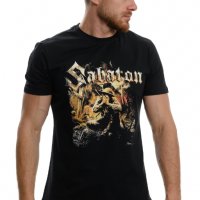 Нова мъжка тениска с дигитален печат на музикалната група SABATON - The Great War с гръб, снимка 2 - Тениски - 37697538