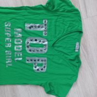 Зелена тениска , снимка 2 - Тениски - 36871501