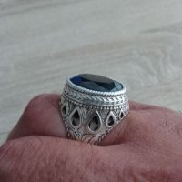 Сребърен пръстен, снимка 1 - Пръстени - 42031593