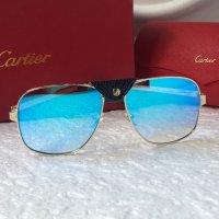 Cartier 2022 мъжки слънчеви очила с кожа 3 в 1, снимка 3 - Слънчеви и диоптрични очила - 37348069