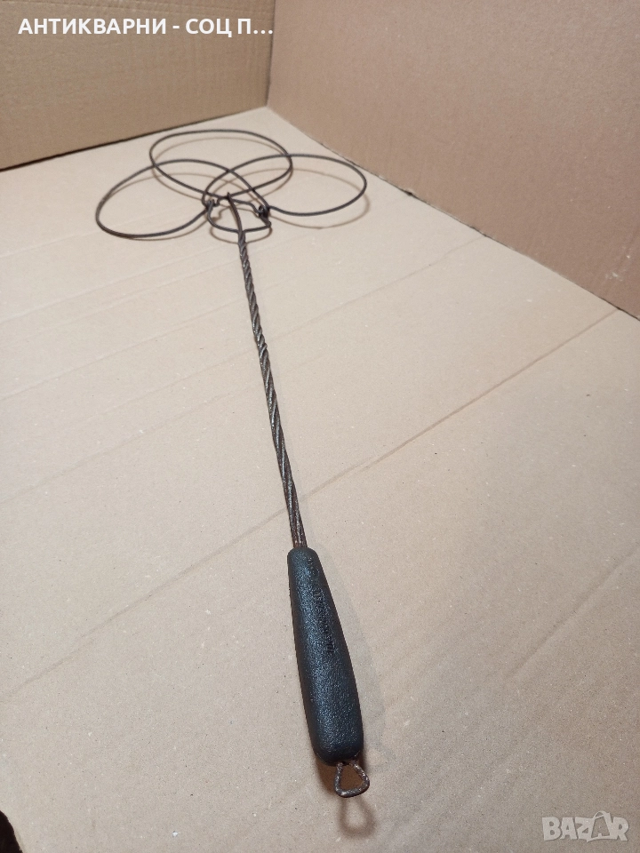 Соц Стара Българска Тупалка За Килими. , снимка 1