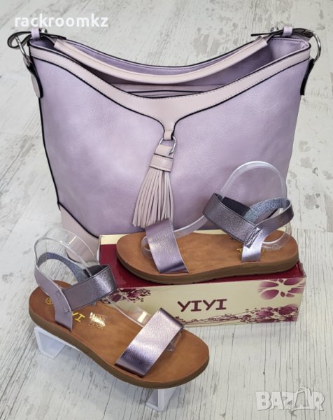 Дамски сандали с анатомично оформено ходило F46 GUN COLOR, снимка 1