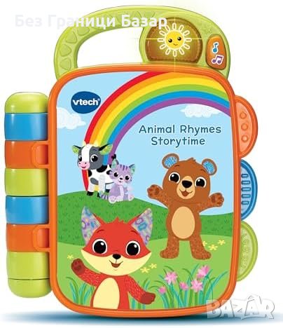 Нова VTech Бебешка Книга с Мелодии и Животни - Игра и Учене, снимка 1