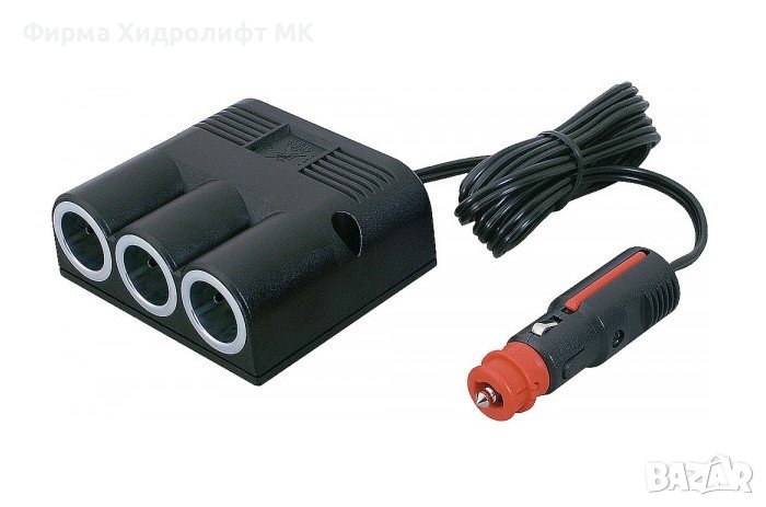  Тройник за запалка 12 - 24V/16А PRO CAR - 9981729, снимка 1