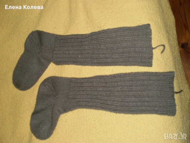 Плетени чорапи и вълнени наколенки, снимка 1