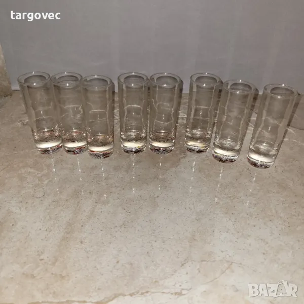 осем броя стъклени шотове Смирнов, снимка 1