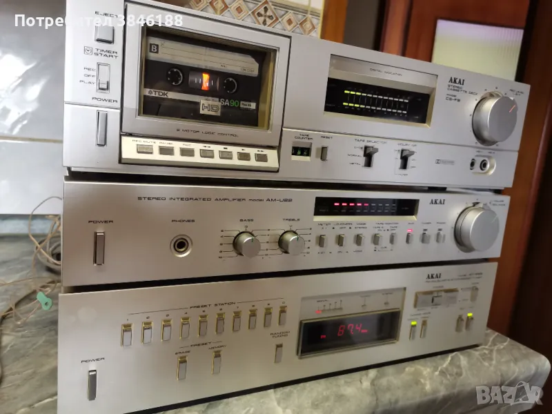 Akai CS-F9,Akai AM-U22,AKAI AT-S55, снимка 1