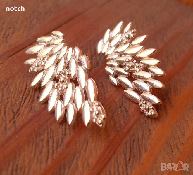 Сребърни обеци, снимка 1