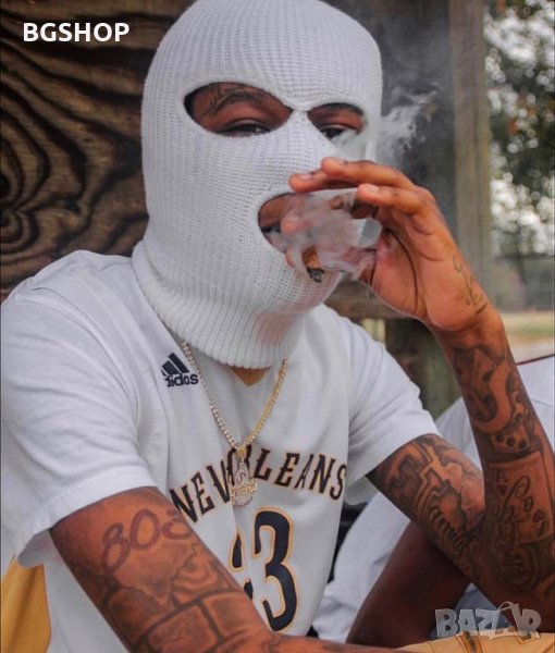Зимна шапка маска - White Balaclava, снимка 1