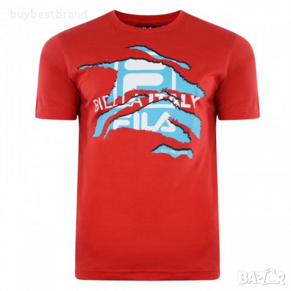 FILA Torn T-shirt Red Тениска размер L, снимка 1